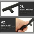 thumbnail image 3 of LOLIPPYY Kitchen Cabinet Handles Black Pulls for Homeowners Elegant European Style Furniture Decor 1Pack, 3 of 8
