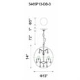 thumbnail image 3 of CWI Lighting Campechia 3 Light Up Mini Chandelier With Brown Finish, 3 of 3