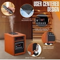 thumbnail image 5 of Dr.Infrared Heater DR998, 1500 W Sistema avanzado de Doble calefacción con humidificador y Ventilador de oscilación y Control Remoto, Cereza, 1, 5 of 5