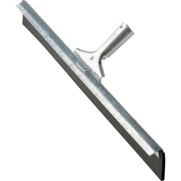 Ettore Industrial Duty Steel Floor Squeegee, Steel Gray