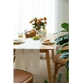 thumbnail image 3 of Nvzi Farmhouse Table Runner, Rustic Table Runners 72 Inches Long, Linen Boho Table Runner, Braided Striped White Table Runner for Dining Party Holiday, 14x72 Inches, WideHollow Off White, 3 of 4