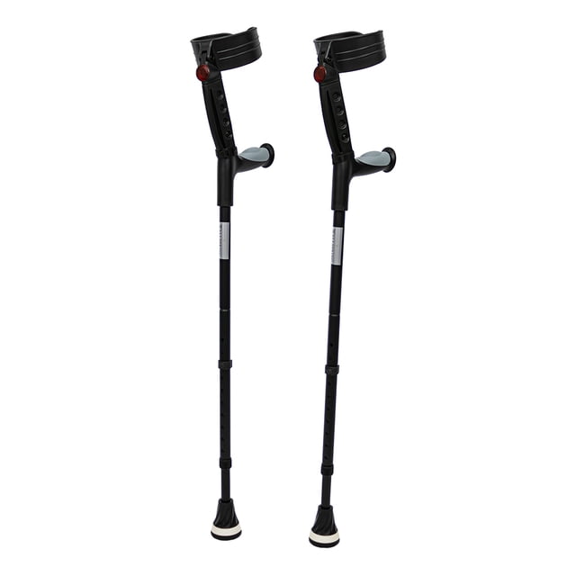 Par De Muletas Canadienses Plegables De Aluminio Ajustables