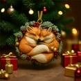thumbnail image 2 of Christmas Fox Ornament, Xmas Tree Pendant, Holiday Party Decorations 1pcs(Plastic), 2 of 4