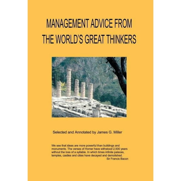 Management Advice from the World's Great Thinkers, (Hardcover)