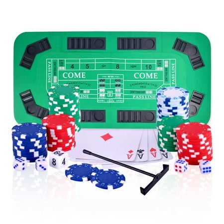 UPC: 0672875950775 | Hathaway No Limit 3-in-1 Portable Casino Tabletop 62.5-In W Black/Green