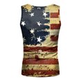 thumbnail image 4 of JINMGG Mens Shirts Clearance,Men's Summer Independence Day 3D Digital Print Sleeveless Tank Top Casual T-Shirt, 4 of 5