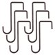 thumbnail image 1 of Ganchos Para Vallas, Ganchos Para Patio, Perchas De Acero Con Recubrimiento En Polvo Para Vallas De Vinilo, Luces Colgantes Para Interiores Y Exteriores, Macetas Para Plantas 6 Uds. seitruly HA035666-00, 1 of 6
