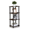 thumbnail image 3 of Furinno Durable 15"W X 11.6"D X 36.5"H 3-Shelf Freestanding Shelves, Walnut, 3 of 5
