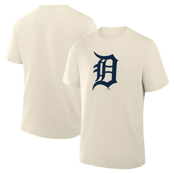 Men's Fanatics Cream Detroit Tigers Primary Logo Legacy T-Shirt