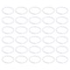 thumbnail image 1 of 40Pcs Anillos de Llavero Divididos, Soporte de Llave Plano Redondo de 30mm, Llavero de Empuje Lateral, Blanco, 1 of 6