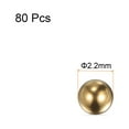 thumbnail image 2 of Unique Bargains Boules de Roulement en Laiton Massif de Précision 2.2mm pour Roulements Valves Décoration Lot de 80, 2 of 5