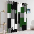 thumbnail image 7 of Black Grey Green Blackout Curtains for Living Room,Abstract Geometric Thermal Insulated Curtains,52x96 Inch,Set of 2, 7 of 7