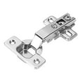 thumbnail image 2 of Hickory Hardware P5107-14 Bright Nickel Slide-On Full Overlay 105 Degree Frameless Hinge, 2 of 4