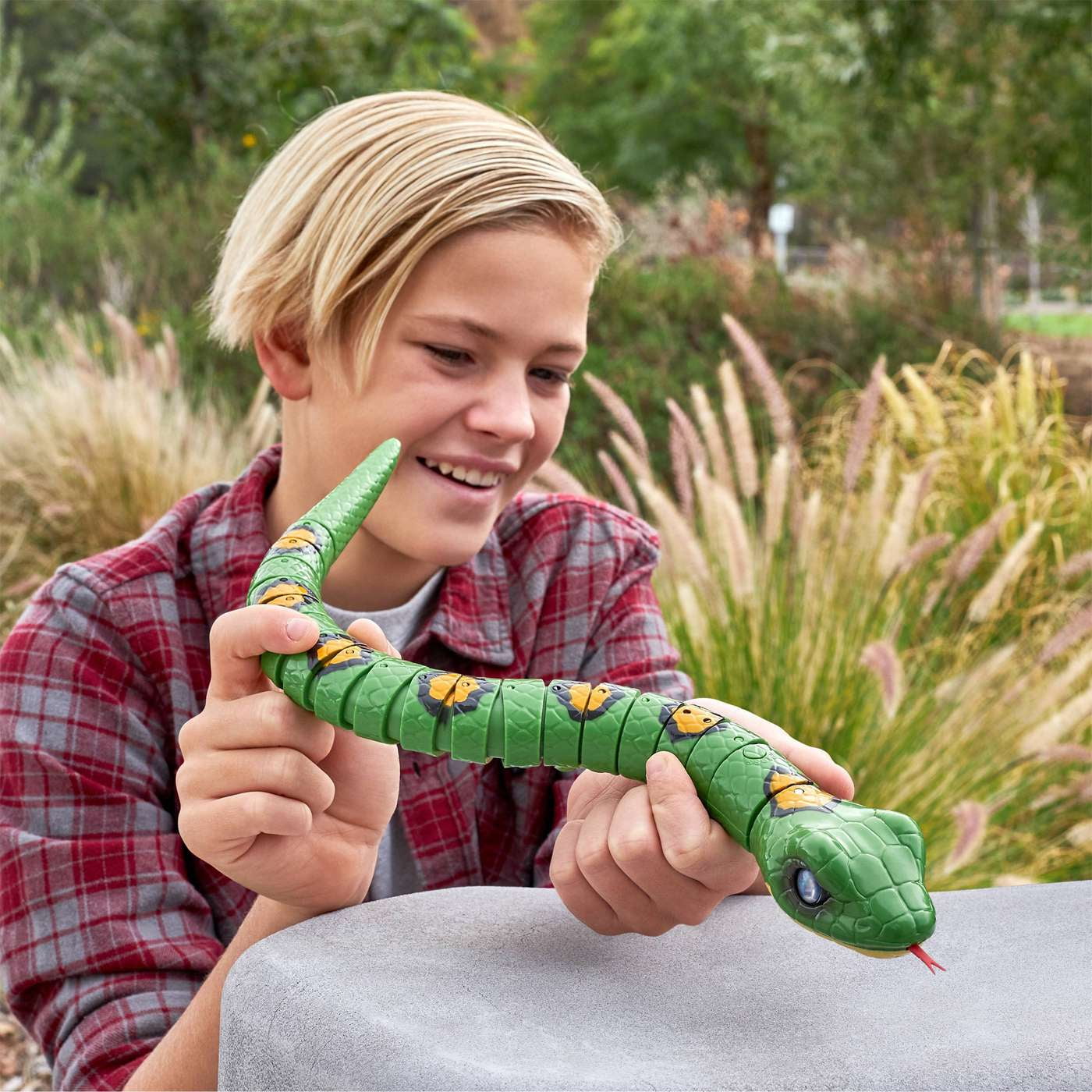 Robo Alive King Python Robotic Pet Figure Green