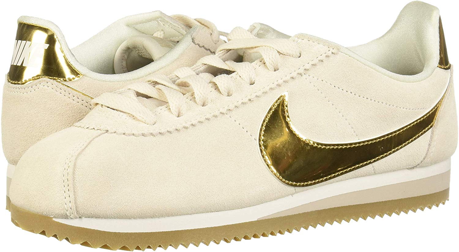 nike cortez beige gold