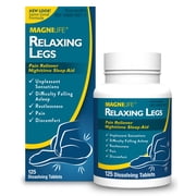 MagniLife Relaxing Legs, Natural Sleep Aid that Calms Jerks, Restlessness, Discomfort - 125 Tablets