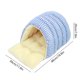thumbnail image 4 of Gato Perro Cama para Dormir Nido Cerrado de Peluche | Diseño a cuadros suave, cálido y de doble color - Poliéster lavable extraíble | Casa portátil y acogedora para mascotas para uso en interiores, 4 of 7