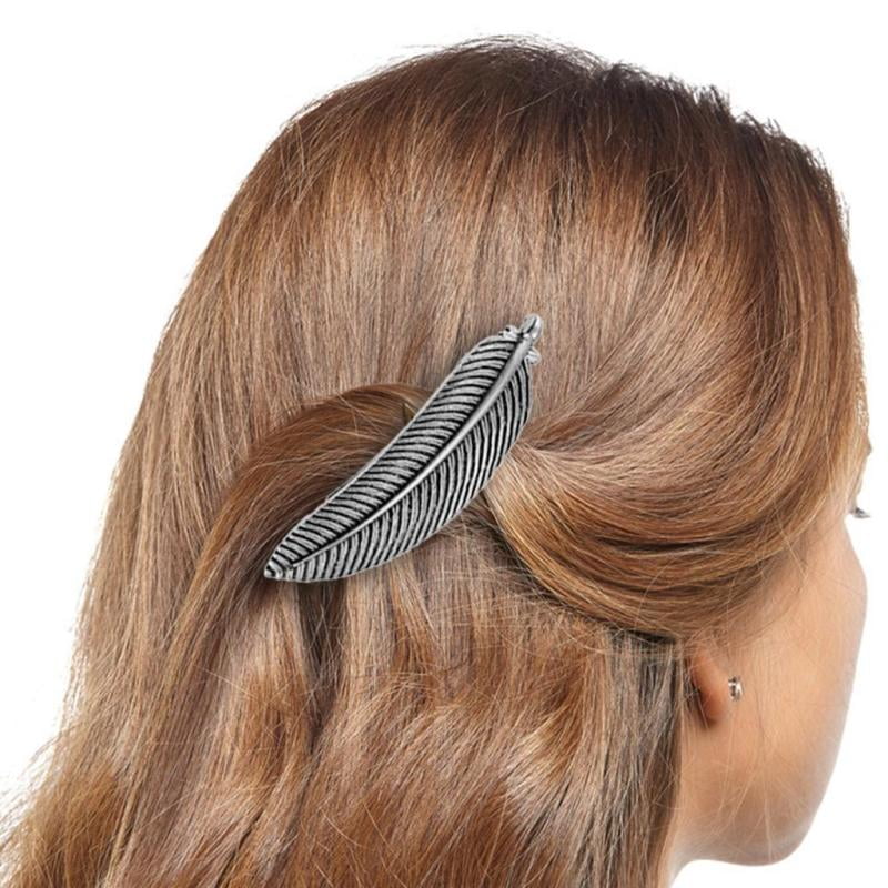 Black Bow plastic 3.25" long barrette hair accessory clip claw clamp teeth 