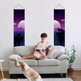 thumbnail image 6 of 1set Pack of 2 Blood Moon Wolf Howl Tapestries Blood Moon Vertical Tapestry Mystical Wolf Tassel Tapestry Wall Hanging for Bedroom Living Room Home 13 x 51 Inch Colorful, 6 of 9