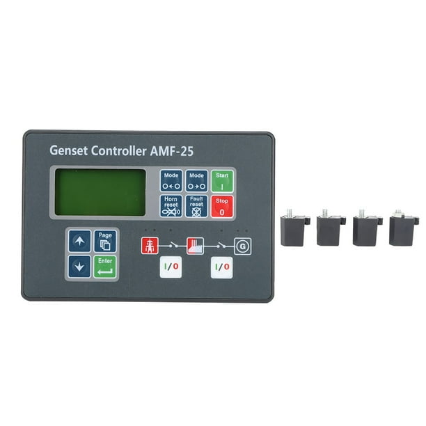 Controlador de grupo electrógeno, controlador de grupo electrógeno AMF-25 Generador de arranque automático Controlador automático Generador diésel Controlador automático Rendimiento finamente ajustado NikouMX herramienta