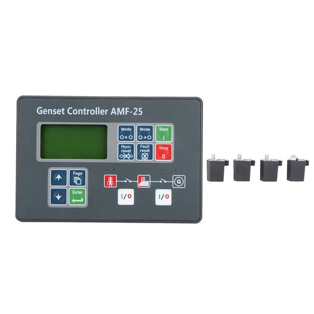 Controlador de grupo electrógeno, controlador de grupo electrógeno AMF-25 Generador de arranque automático Controlador automático Generador diésel Controlador automático Rendimiento finamente ajustado NikouMX herramienta