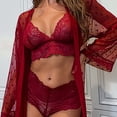 thumbnail image 5 of Njagoc3 Women's Long Sleeve Sheer Robe Set - Solid Color, Elegant Style, Nightwear & Special Occasion Wear, 5 of 6