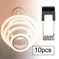 thumbnail image 3 of BELOVING 10 Pieces Downlight Panel Lamp Spring Clip Bracket Professional LED Recessed Black, 3 of 10