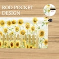 thumbnail image 3 of Sunflower Kitchen Curtains and Valances Set - 3 Piece Kitchen Curtains 36 Inch Length Sets with Valance for Windows Rod Pocket Sunflower Kitchen Decor Decorations, 3 of 5