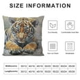 thumbnail image 5 of ONETECH Throw Pillow Cover Cute Animal Wild Feline Predator Watercolor Painting Pillow Case Decorative  Square Cushion for Home Couch Bed, 5 of 5