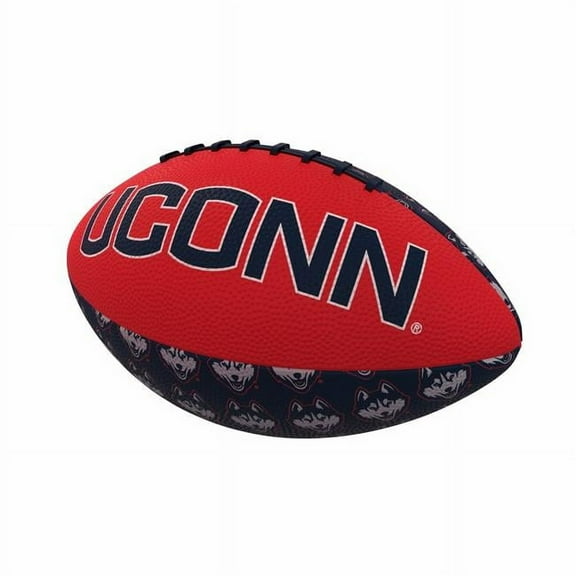 Logo Brands 226-93MR-3 UConn Repeating Mini-Size Rubber Football