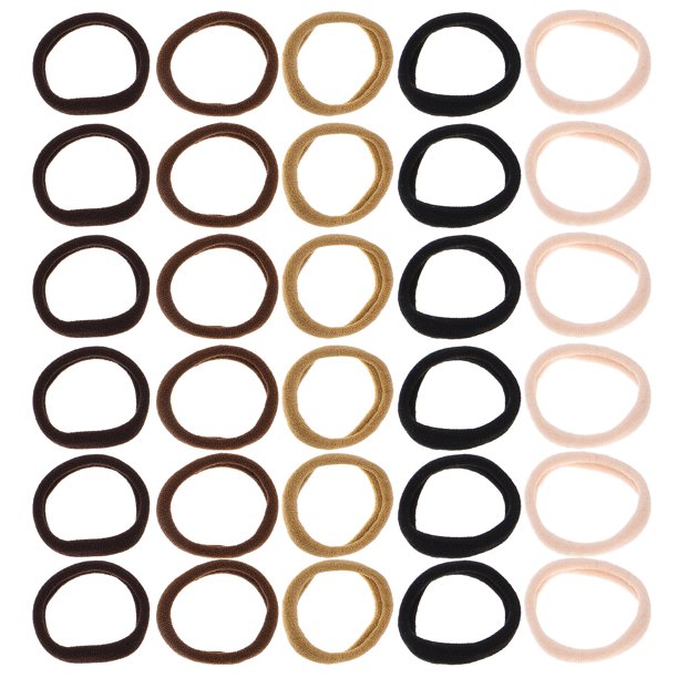 100 piezas de lazos para el cabello para mujeres, cabello fino, sin costuras, coleteros, alta elasticidad, sin daños, bandas para el cabello, lazos para el cabello de colores para niñas, accesorios