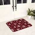 thumbnail image 5 of Non Slip Door Mat, Buffalo Plaid Snowflakes Fast Drying Bath Tub Mats, Absorbent Bathroom Rugs Entrance Welcome Mat, Bath MatS for Tub, Floor, Home, Kitchen, Hotel,16x24in, 5 of 7