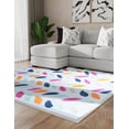 thumbnail image 5 of Unique Loom Aruba Outdoor Collection Area Rug - Oranjestad (7' 10" Square Blue/Light Blue), 5 of 12