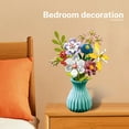 thumbnail image 3 of Flower Bouquet Sets Building Flowers with Vase for Adults Botanical Collection Home Decoration Birthday Gift, 3 of 6