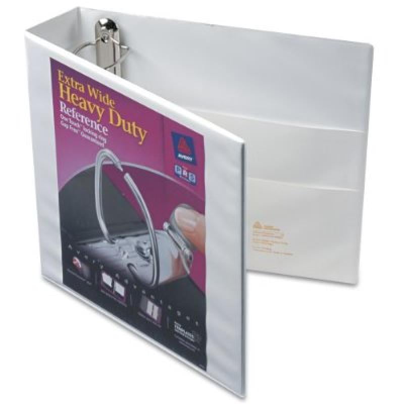 Avery HeavyDuty View 3 Ring Binder, Extra Wide, 2" EZD Rings, 1 White
