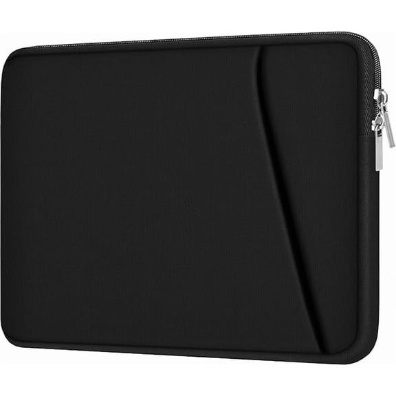 15-16" Shockproof Laptop Sleeve with front pocket, for HP Dell Asus Lenovo, Black
