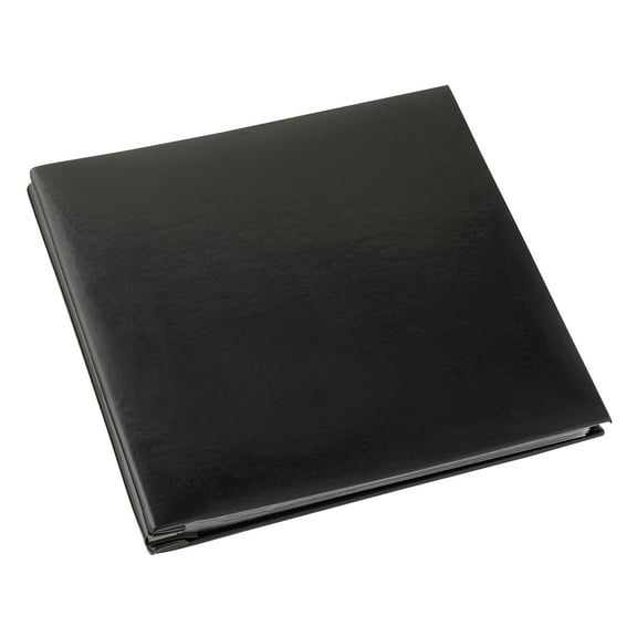 Black Mega Faux Leather Scrapbook  by Recollections