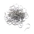 thumbnail image 1 of Yueton 50pcs Metal Screw-in Ceiling Hooks Cup Hooks (Nickel), 1 of 10