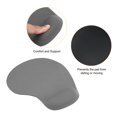 thumbnail image 4 of Unique Bargains Gel Mouse Pad with Wrist Rest Ergonomic Mouse Pad Comfortable Memory Foam Non-Slip Base Soft, Gray, 4 of 5