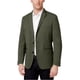 thumbnail image 1 of Chaqueta tipo Blazer de piel sintética I-N-C de dos botones para hombre verde extragrande, 1 of 2