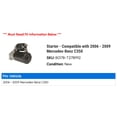 thumbnail image 2 of Starter - Compatible with 2006 - 2009 Mercedes-Benz C350 2007 2008, 2 of 2