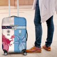 thumbnail image 1 of Housse de Valise Personnalisée Fidji et USA Palmier avec Aigle LT05, 1 of 5