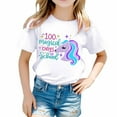 thumbnail image 1 of TZEWGL Chemise Mignonne pour Fille Garçon Imprimé Col Rond Manches Courtes Ample pour Bébés Taille 3-4T, 1 of 4