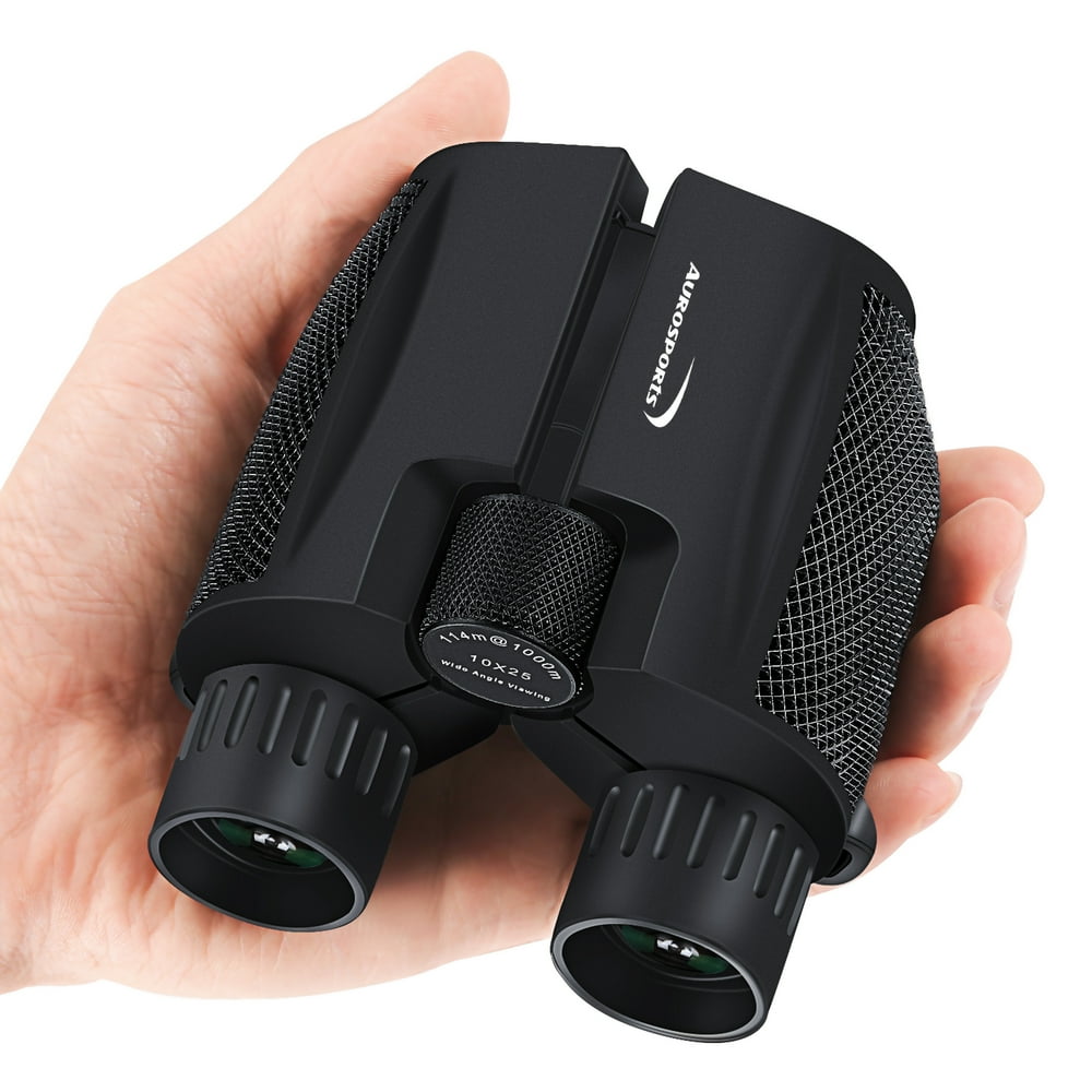 Aurosports 10x25 Waterproof Binoculars for Adults and Kids, BAK4