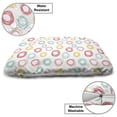 thumbnail image 3 of Geometric Pet Bed, Circular Shapes with Doodle Pencil Marks Colorful Ornamentation Design, Chew Resistant Pad for Dogs and Cats Cushion with Removable Cover, 24" x 39", Multicolor, by Ambesonne, 3 of 4