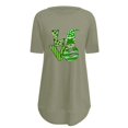 thumbnail image 3 of Pxiakgy Vente Chaude! T-Shirt Trèfle de la Saint-Patrick pour Femmes Chanceux Irlandais Manches Courtes T-Shirt Graphique Trèfle Mode Décontractée Col Rond Manches Courtes Imprimé, 3 of 6