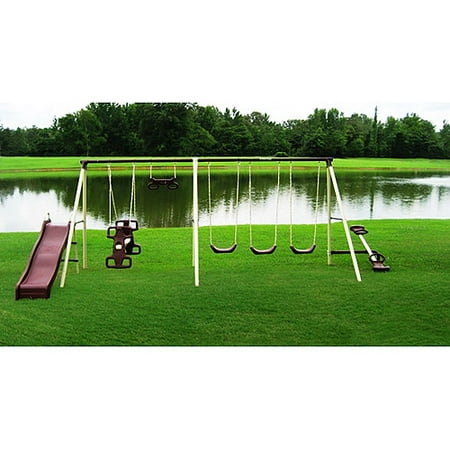 Flexible Flyer Fit 'n Fun Metal Swing Set
