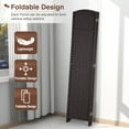 thumbnail image 3 of Room Divider 4 Panel 5.57 FT Tall Privacy Screen Waterproof Wood Frame Partition Room Dividers and Folding Privacy Screens Freestanding Wall Divider Indoor and Outdoor for Portable Room Separation, 3 of 7