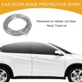 thumbnail image 2 of Unique Bargains 49.21Ft 15m Universal Car Door Edge Protective Strip Car Chrome Door Edge Guard Strip Chrome Silver Tone, 2 of 7