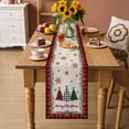 thumbnail image 2 of Red Plaid Christmas Table Runner 60 Inches Long Farmhouse Dress Scarves, Vintage Xmas Tree Winter Rustic Dining Tablerunner for Coffee Table/Kitchen Island/Party Décor, 13" x 60", 2 of 8